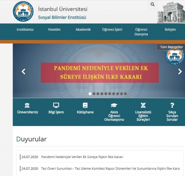 İSTANBUL ÜNİVERSİTESİ